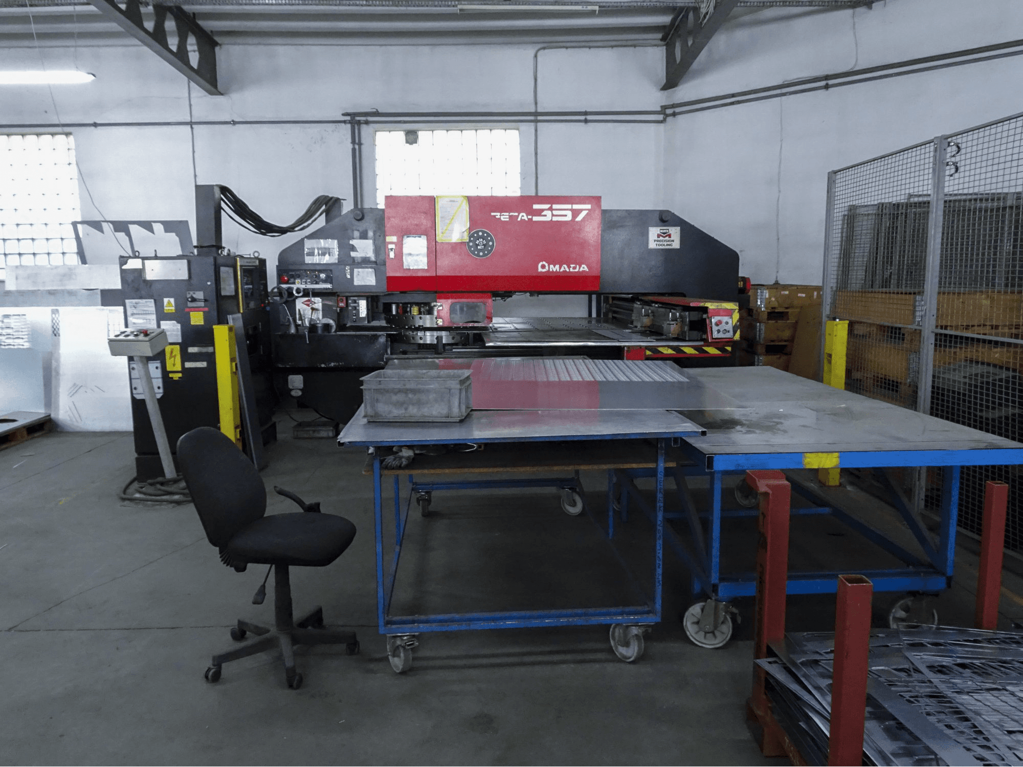 Front view of AMADA PEGA 357 machine