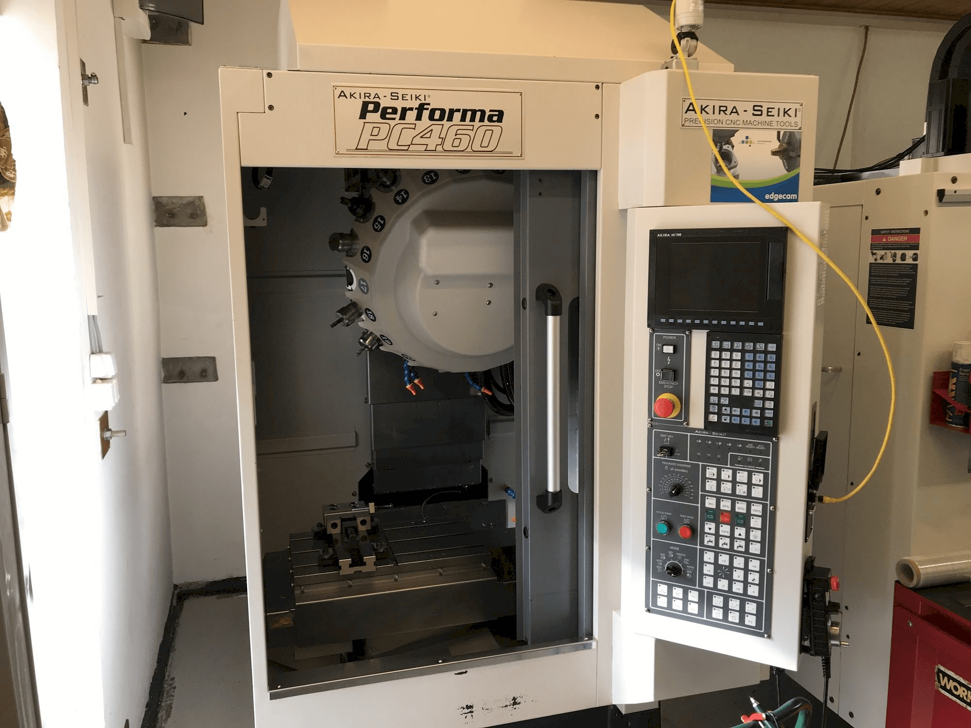 Front view of Akira Seiki PC 460 machine