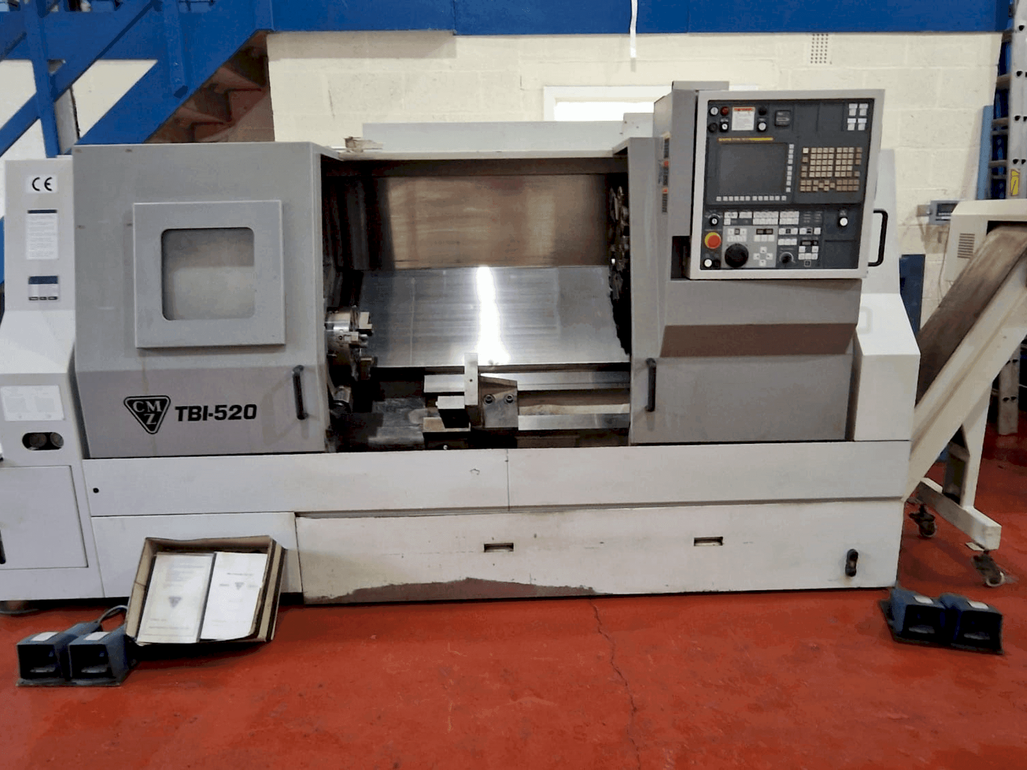 Front view of CMZ TBI 520 CNC machine