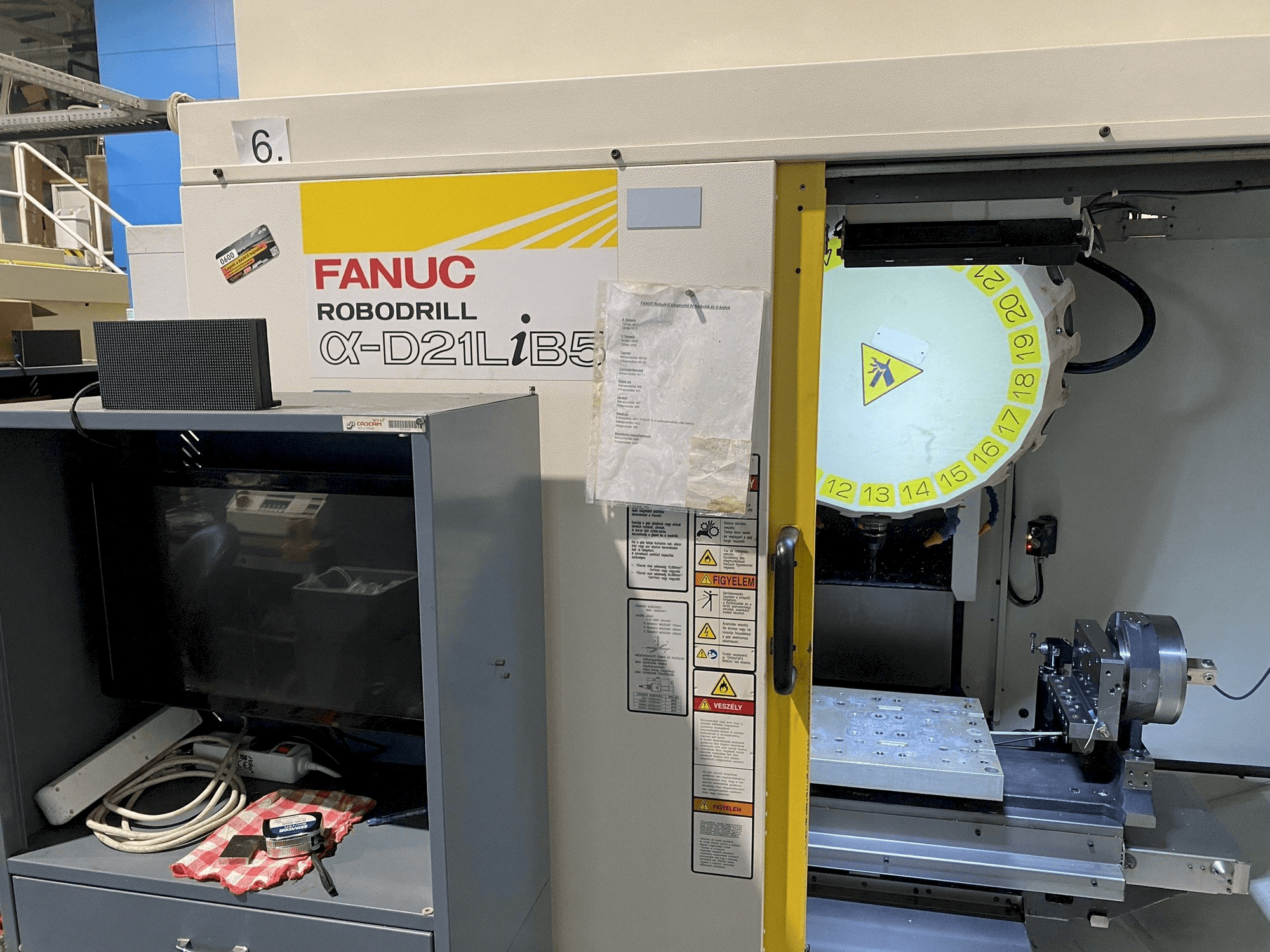 Front view of FANUC Robodrill Alpha D21LiA5 machine