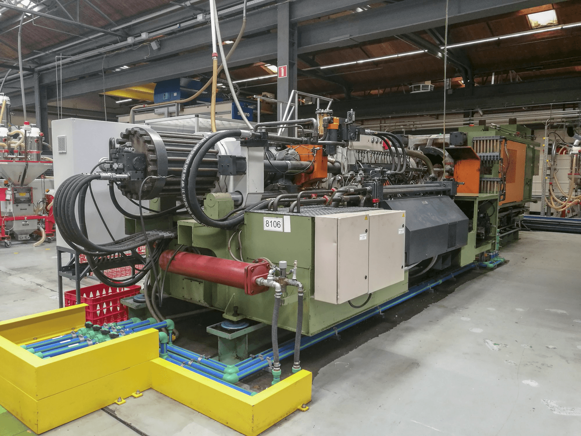 Linke Ansicht der Windsor HIS 800 D Maschine