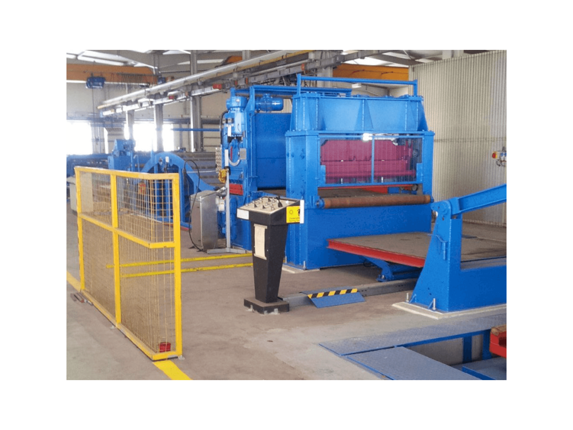 Frontansicht der Sacma SP4A Maschine