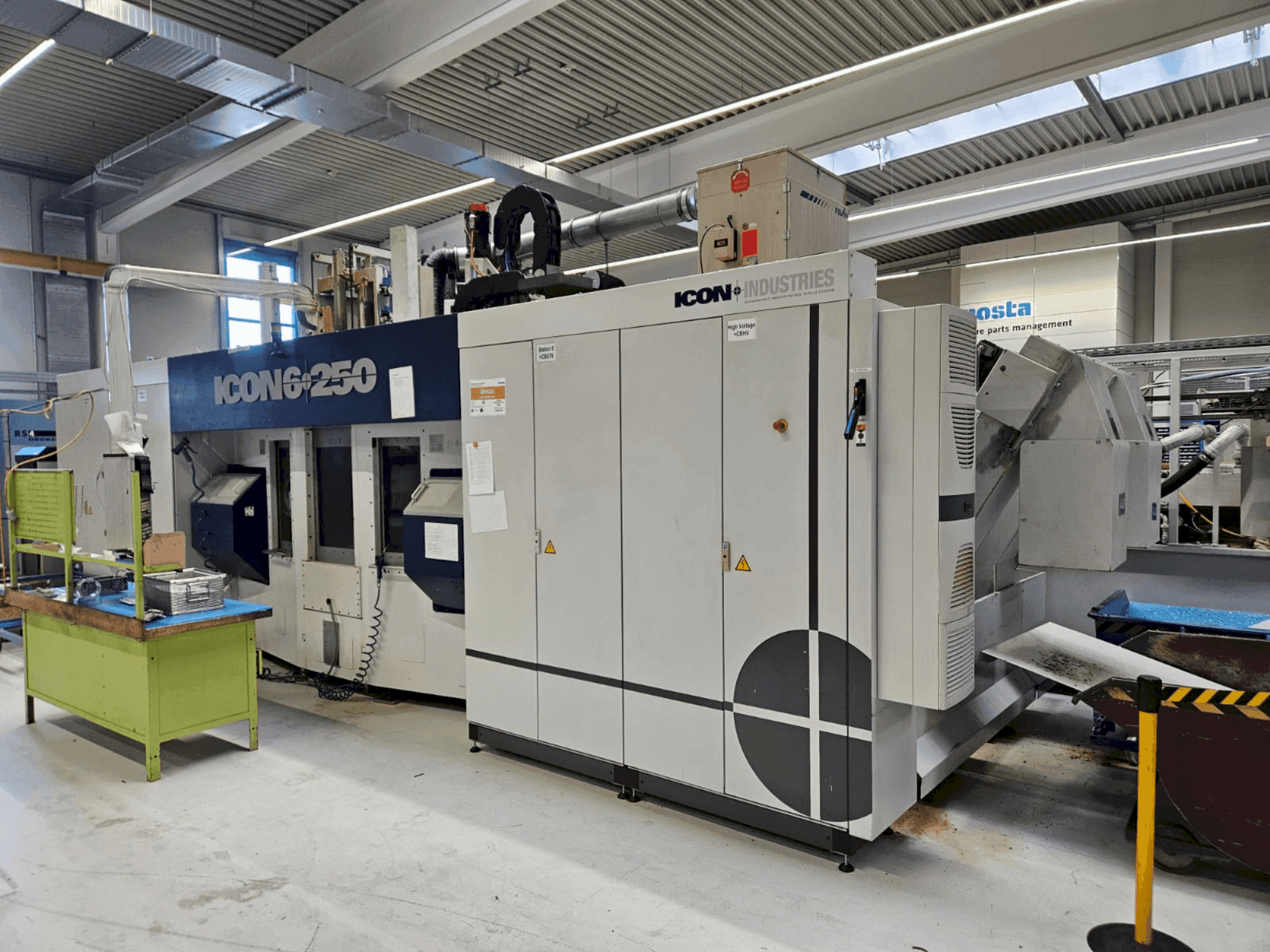 Seitenansicht der ICON 6-250 Maschine