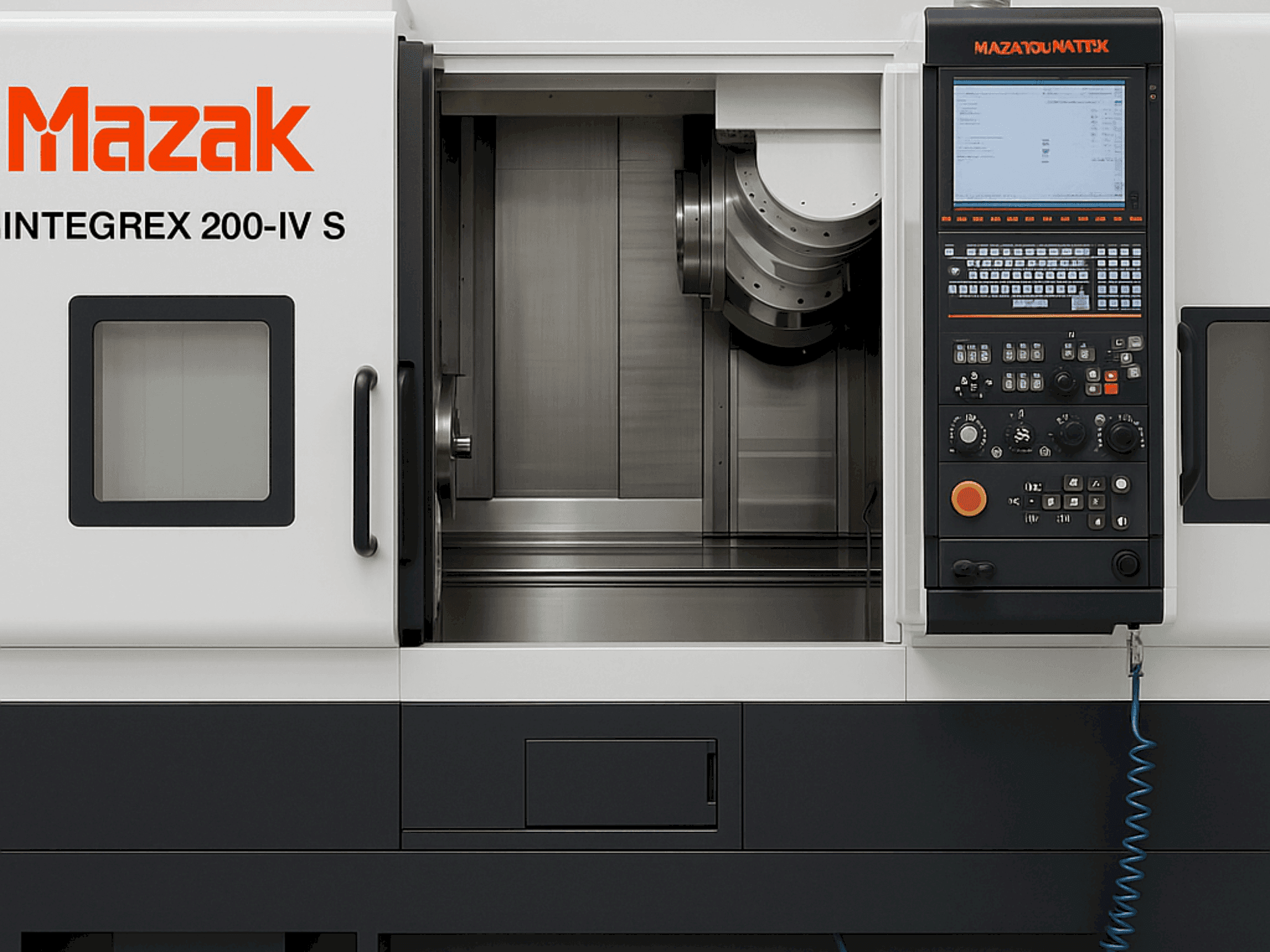 Front view of Mazak Integer 200-IV S x 1000 machine