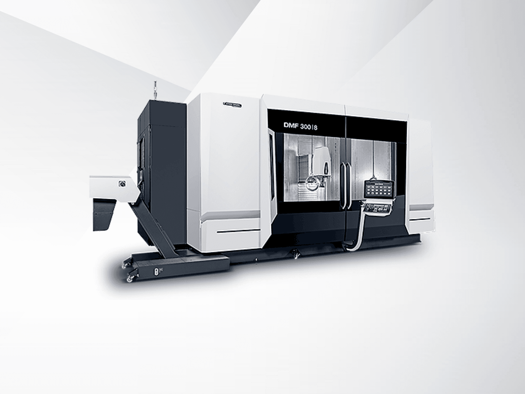 Front view of DMG MORI DMF 300-8 machine
