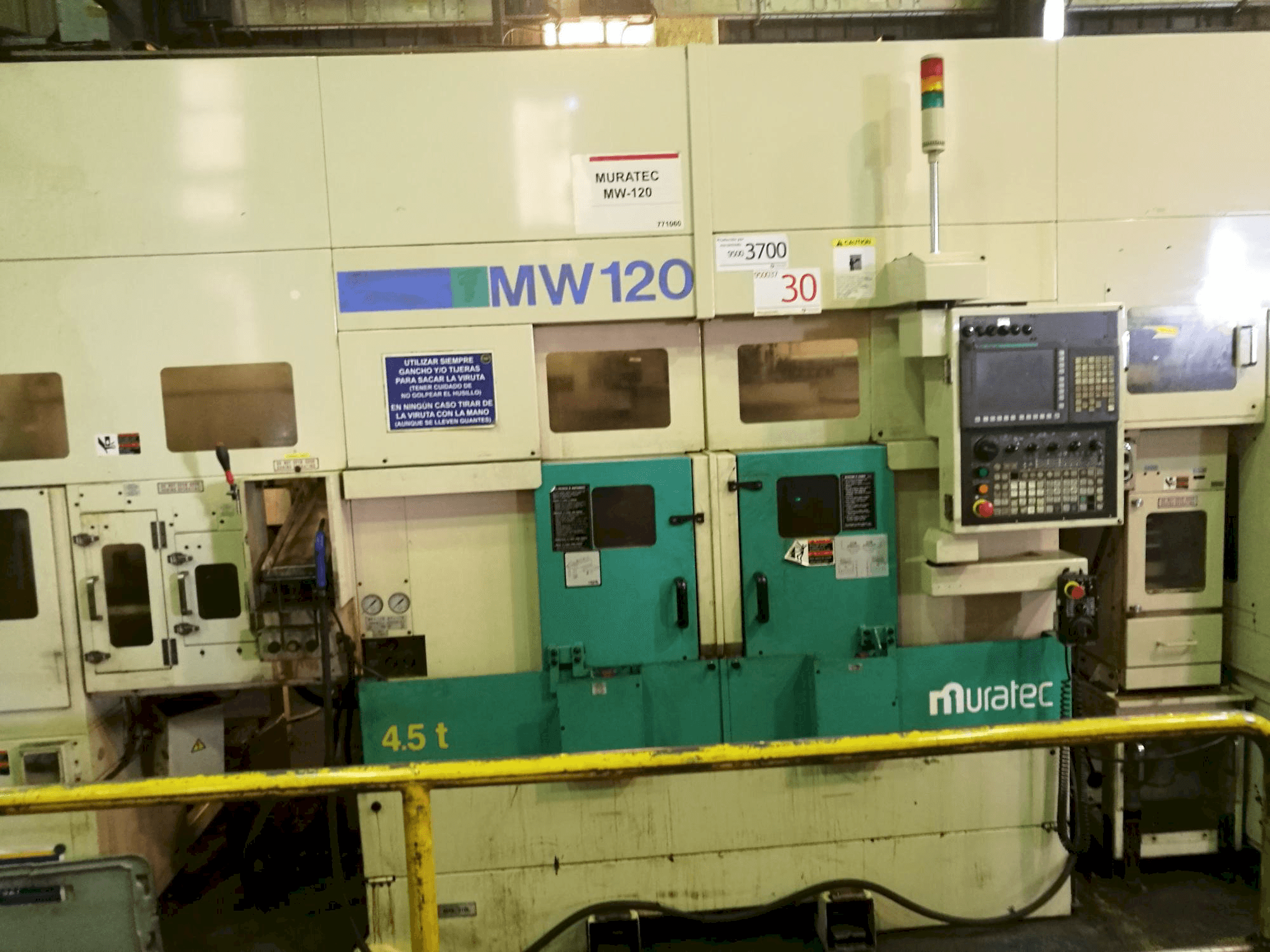 Frontansicht der Muratec MW120 Maschine