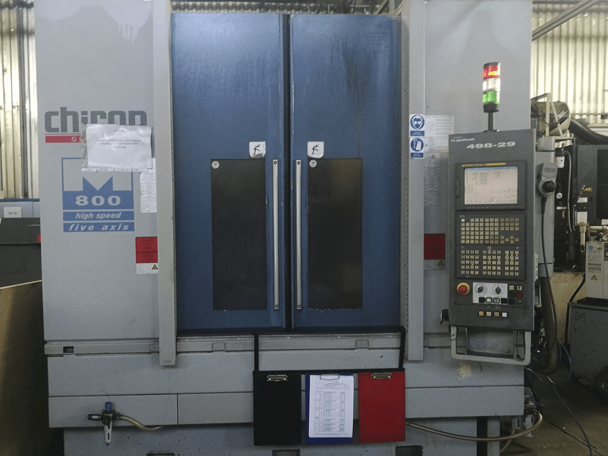 Front view of CHIRON MILL 800 Machine