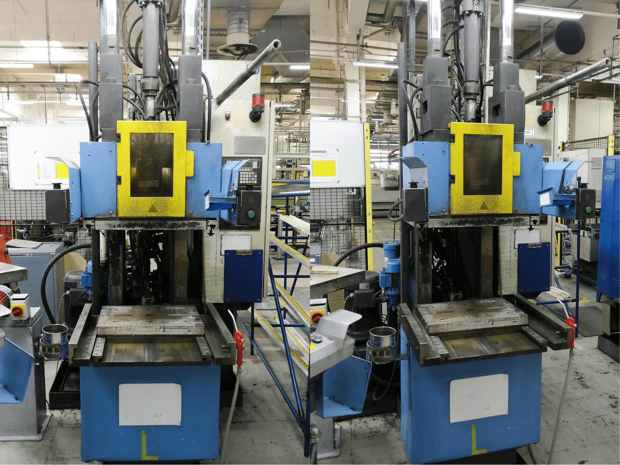 Frontansicht der Klöckner Desma 956.050 Maschine