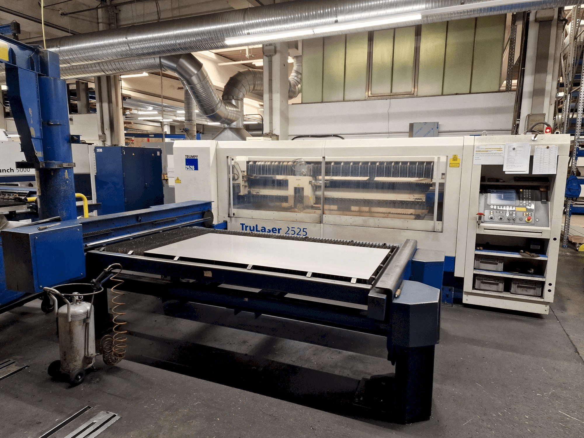 Front view of Trumpf TruLaser 2525 4kW machine