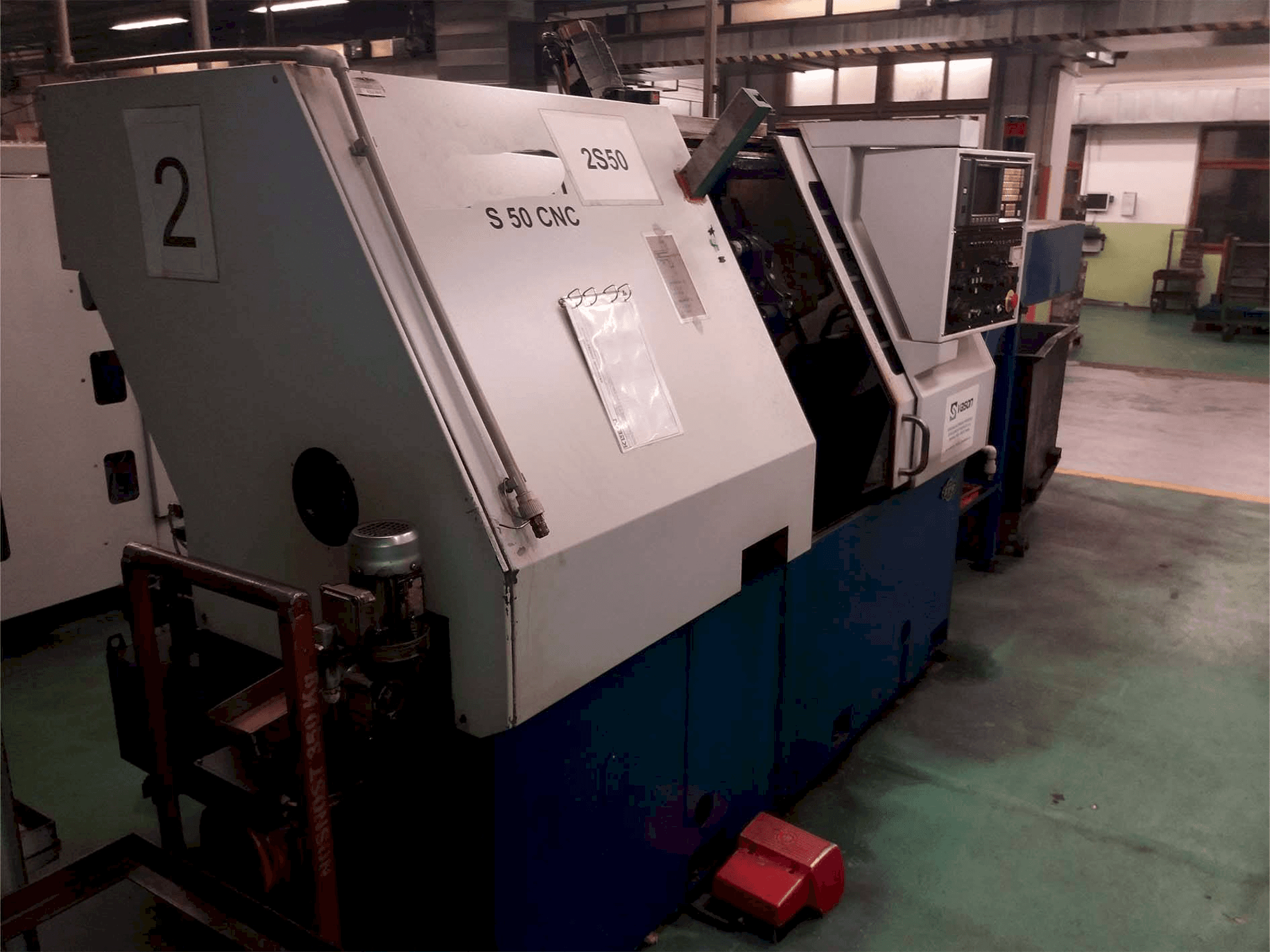 Frontansicht der ZPS S-50 CNC Maschine