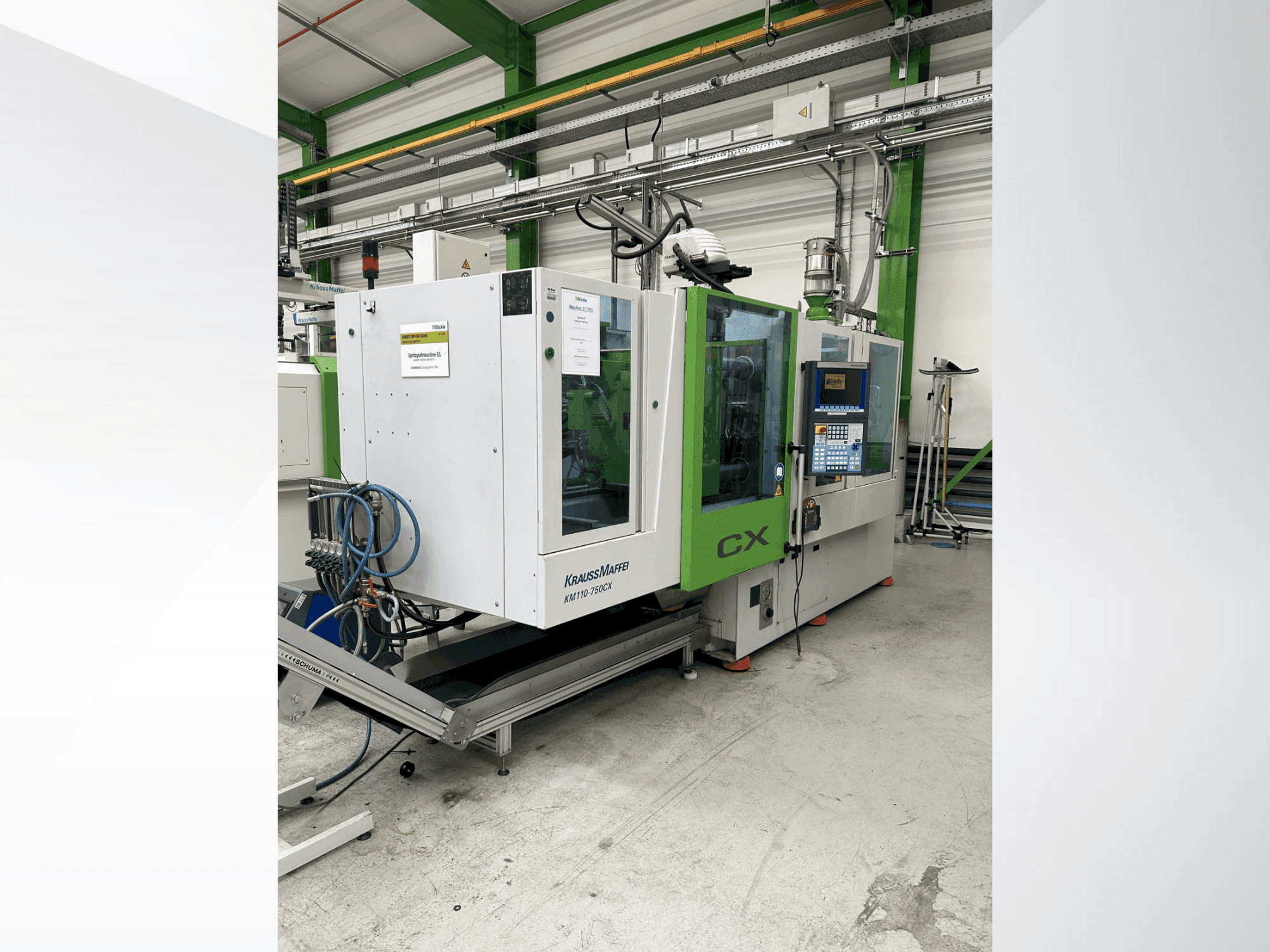 Frontansicht der Krauss Maffei 110-750 CX Maschine