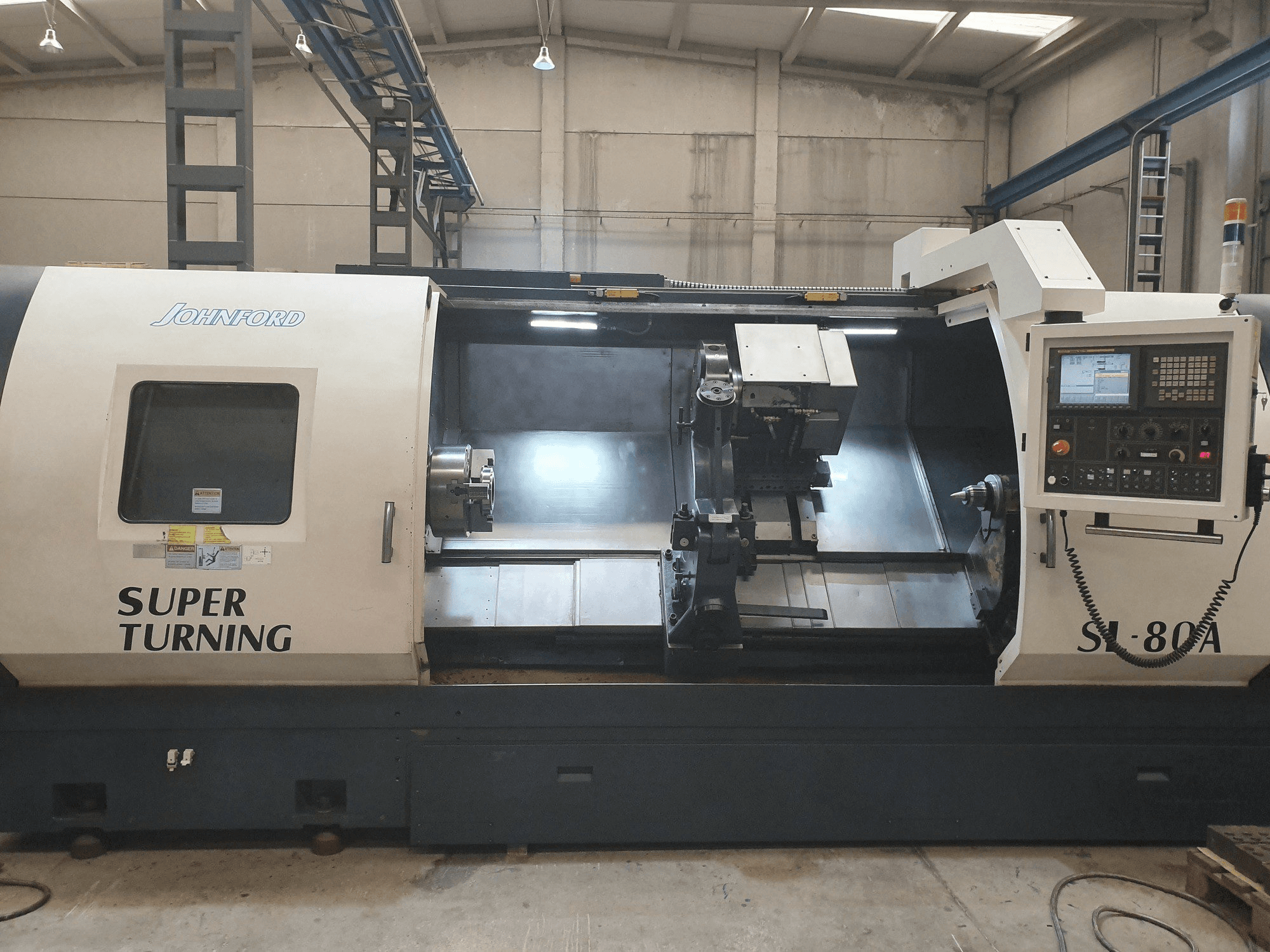 Front view of Johnford SL-80A machine