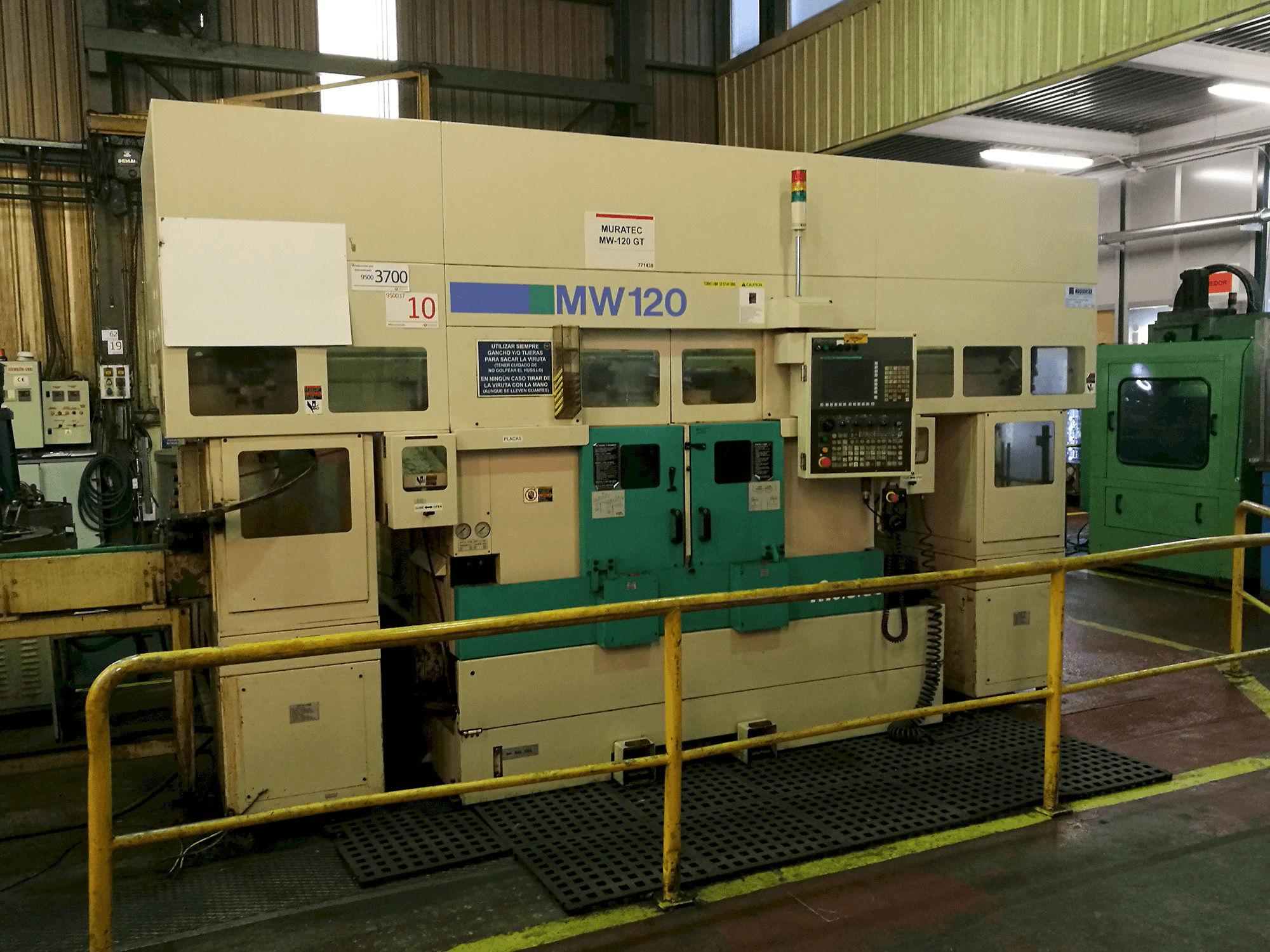 Linke Ansicht der MURATA Muratec MW 120 Maschine