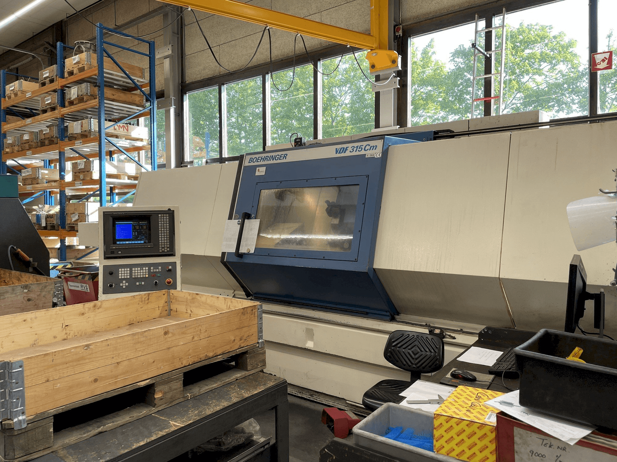 Front view of BOEHRINGER VDF 315 CM machine