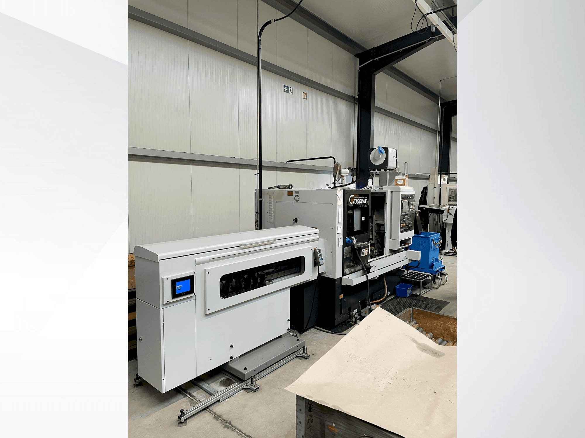 Frontansicht der Goodway GLS-150 Maschine