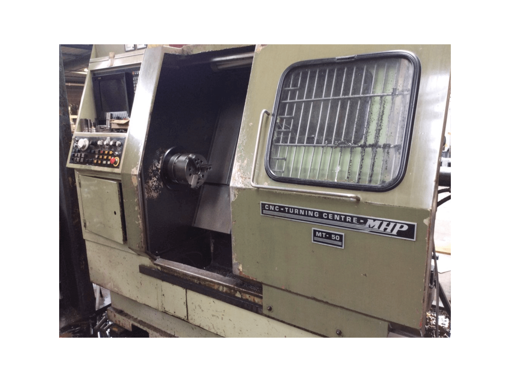 Frontansicht der MHP MT-50 Maschine