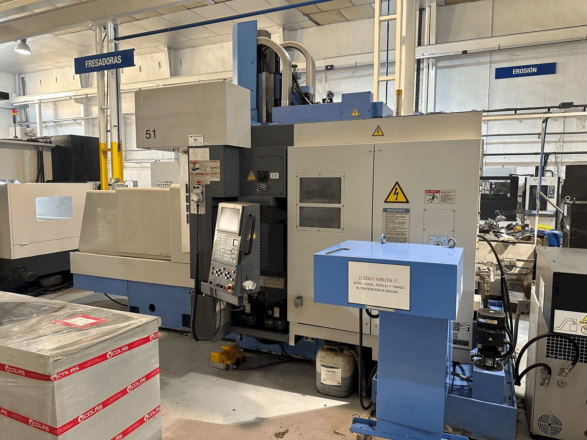 Frontansicht der Mazak FJV-35/60 Maschine