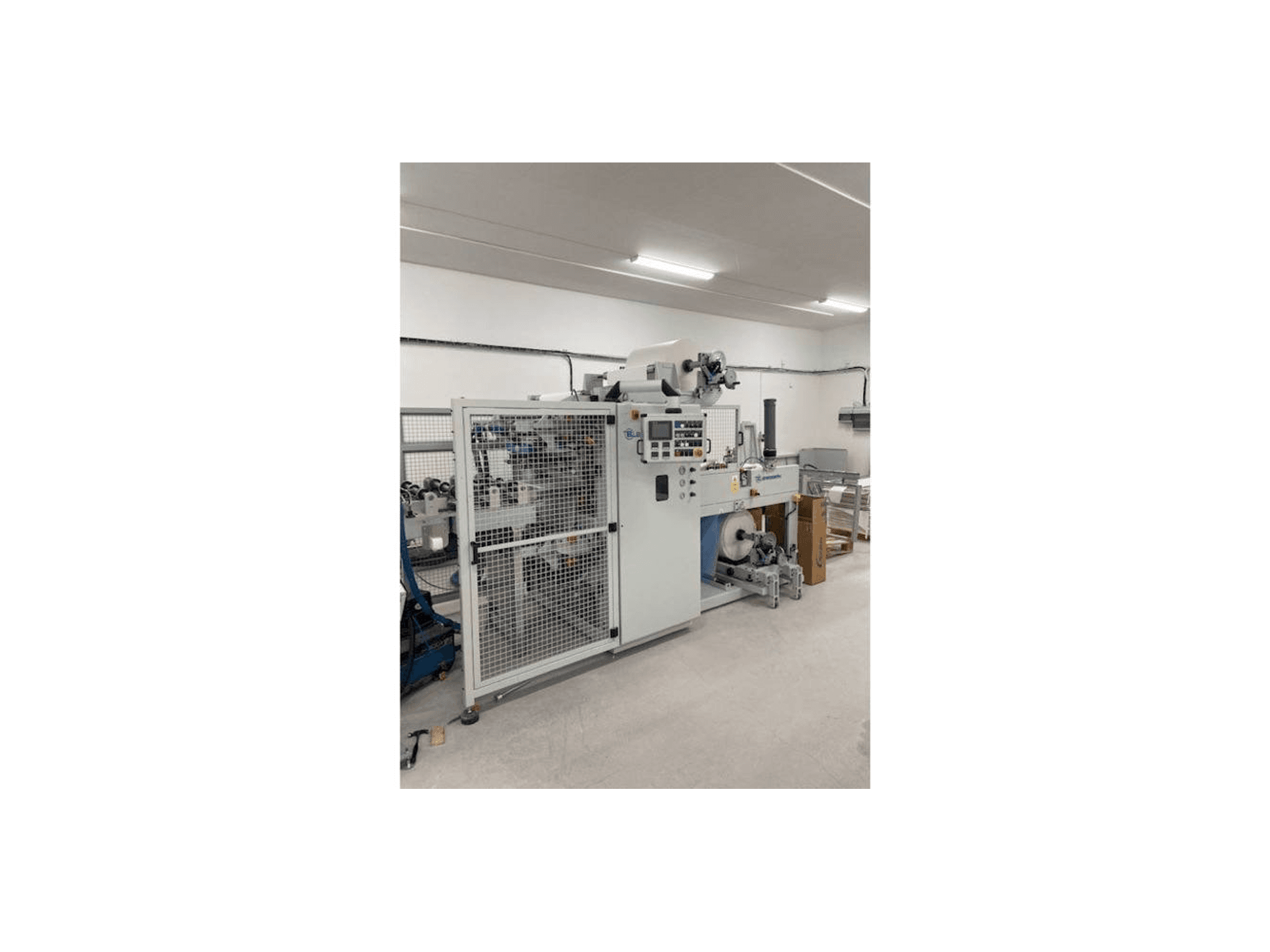 Frontansicht der Barberan . Maschine