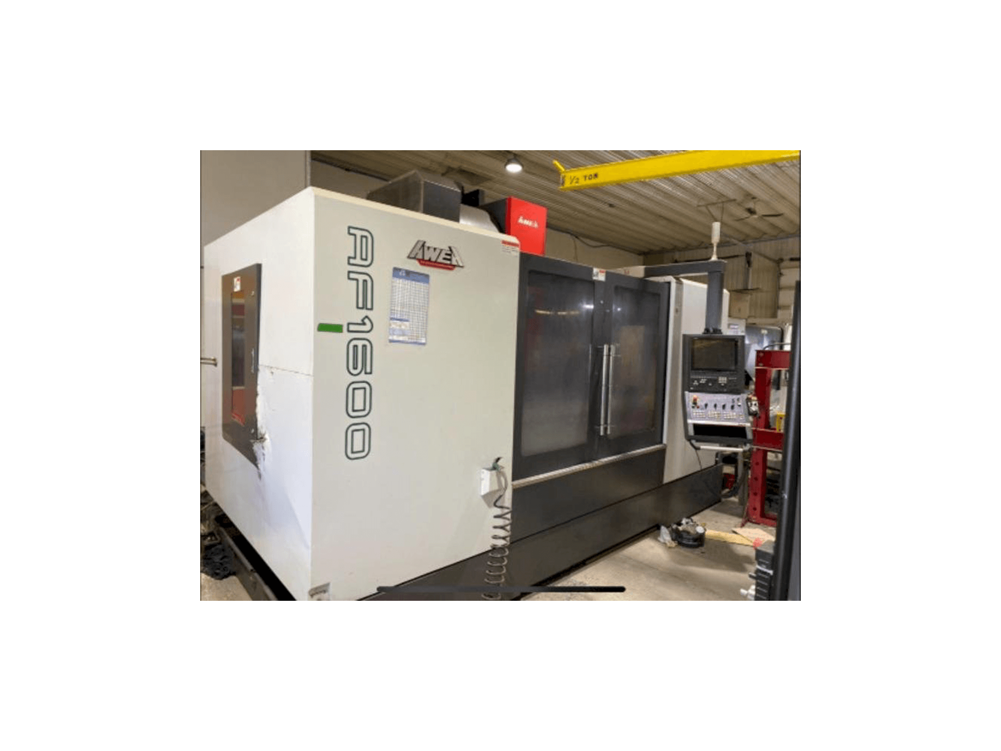 Frontansicht der AWEA AF-1600 Maschine