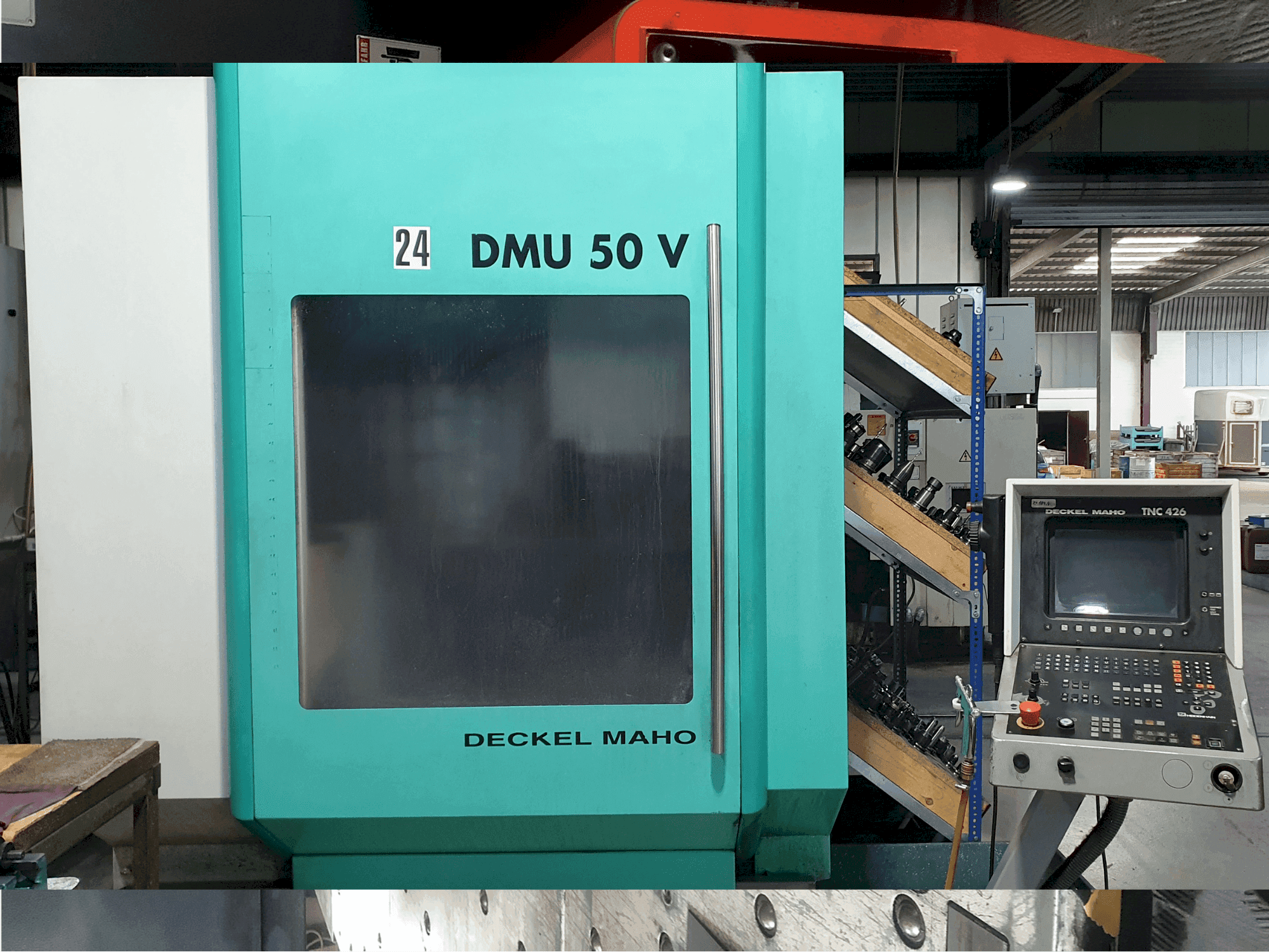 Front view of DECKEL MAHO DMU 50 V machine