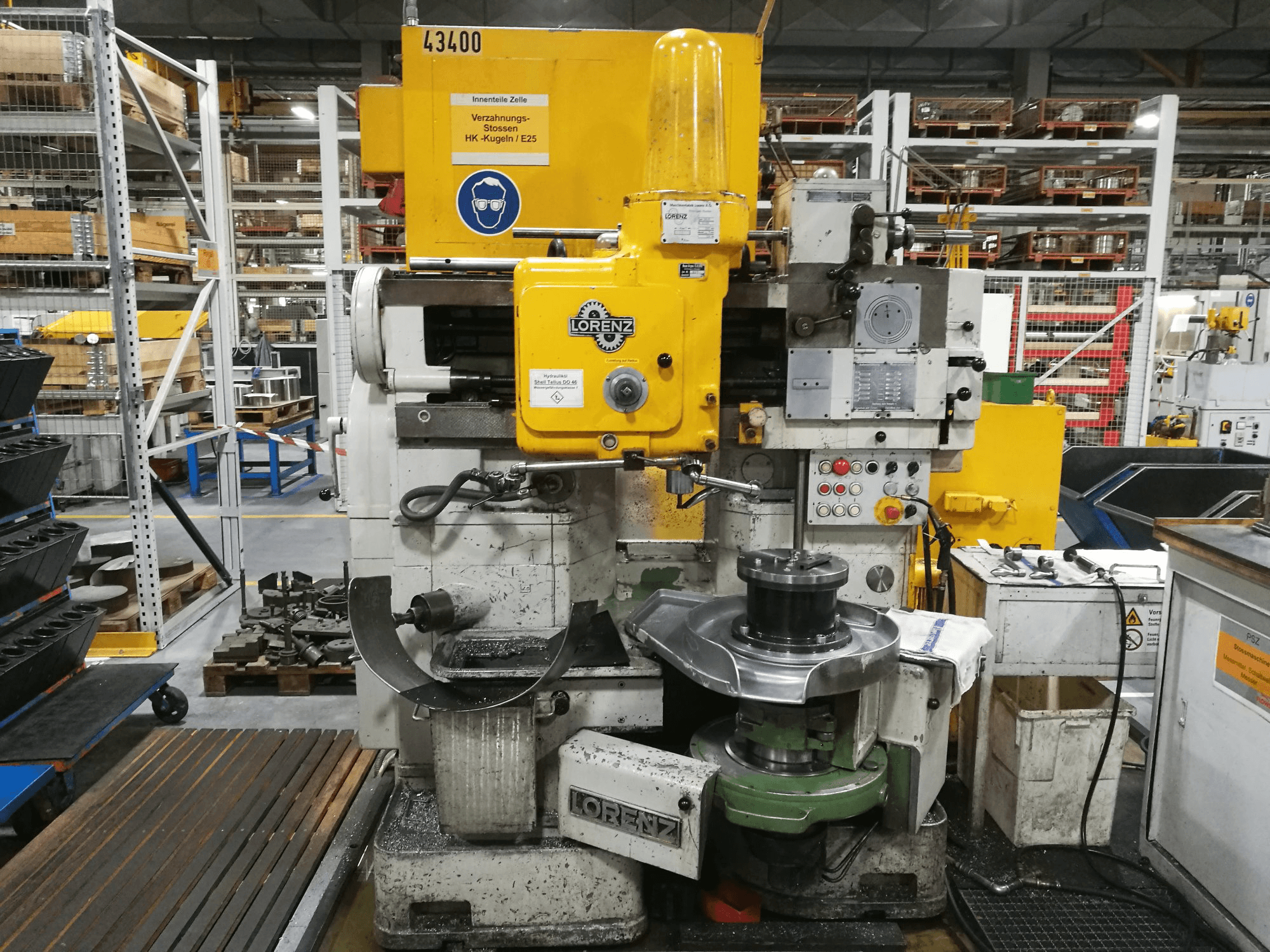 Frontansicht der LORENZ SNJ5 Maschine