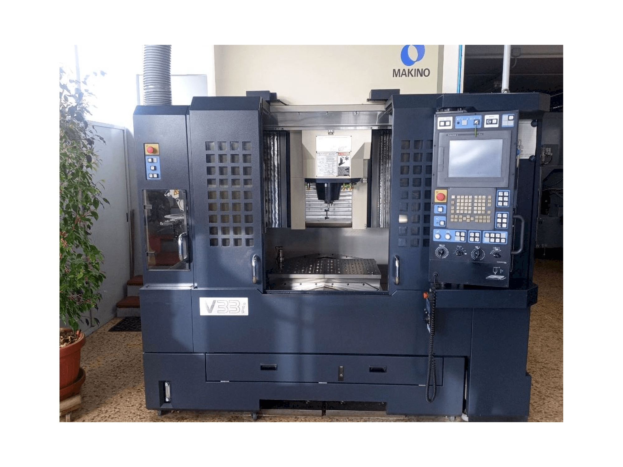 Front view of Makino V33i A15F machine