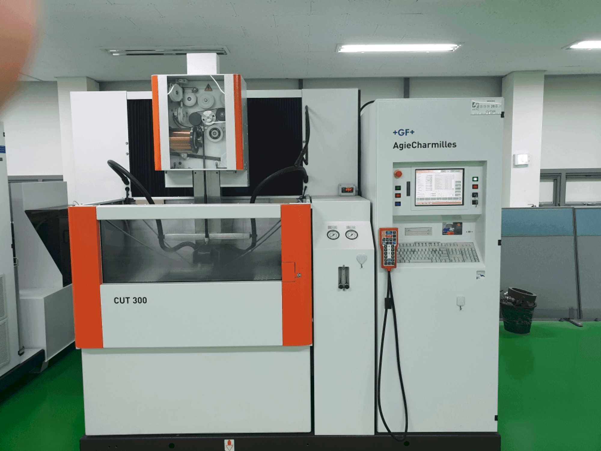 Front view of AGIE CUT 300 machine