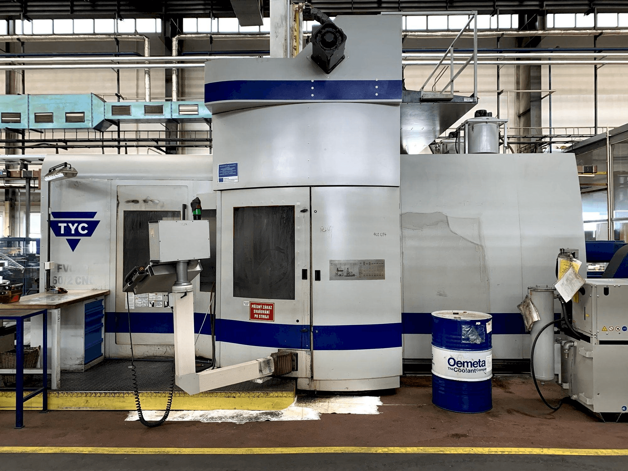 Frontansicht der TYC FVCTP 160/2 Maschine