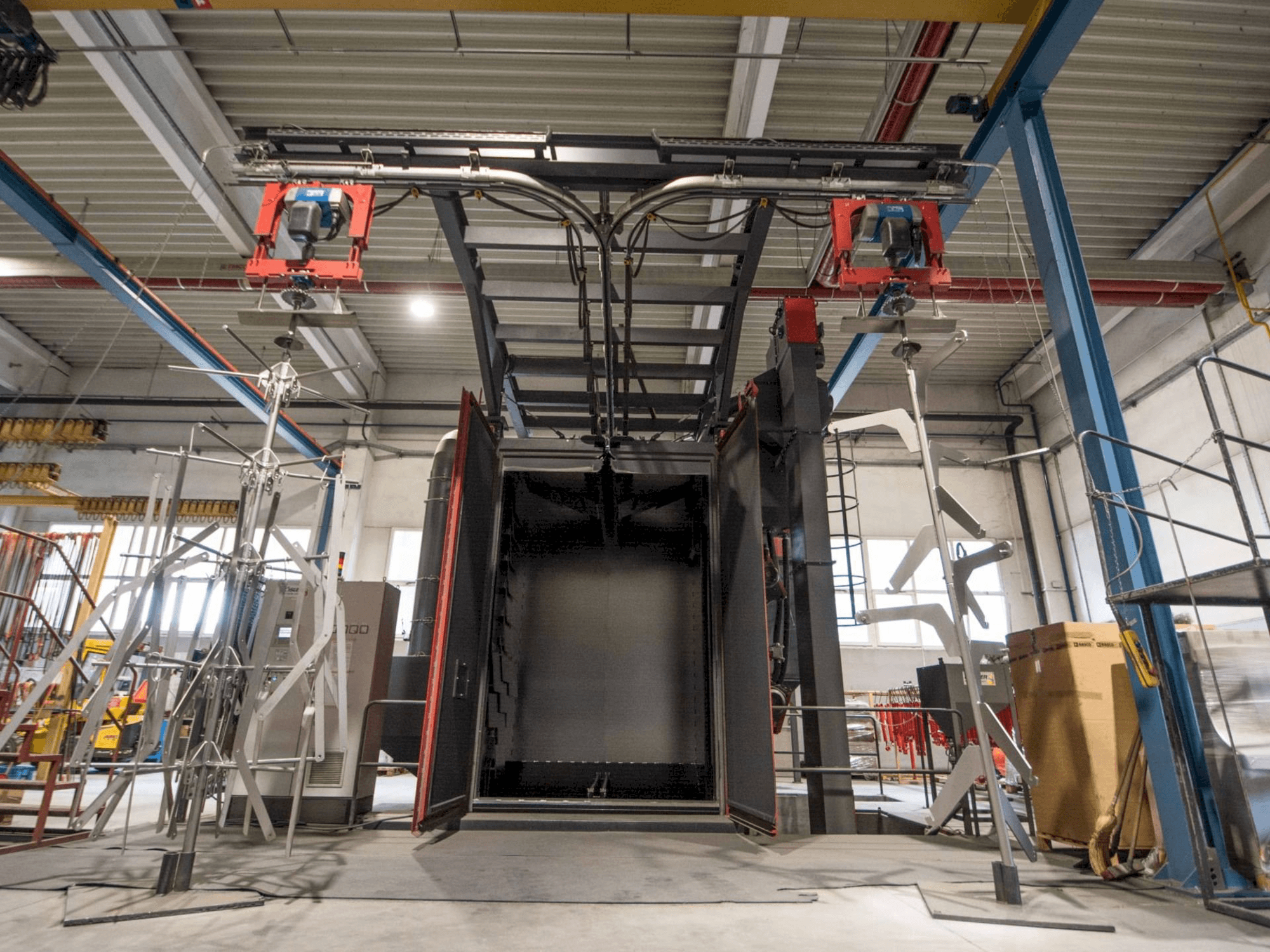 Frontansicht der Rosler RHBE 20/30 Maschine