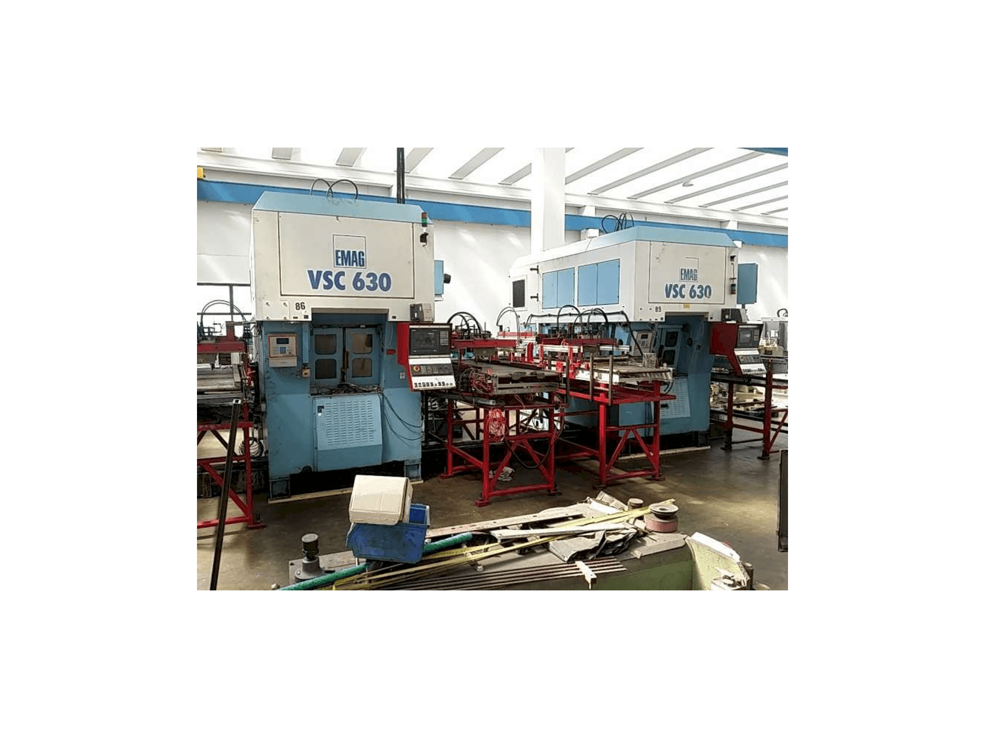 Left side view of EMAG VSC 630 machine