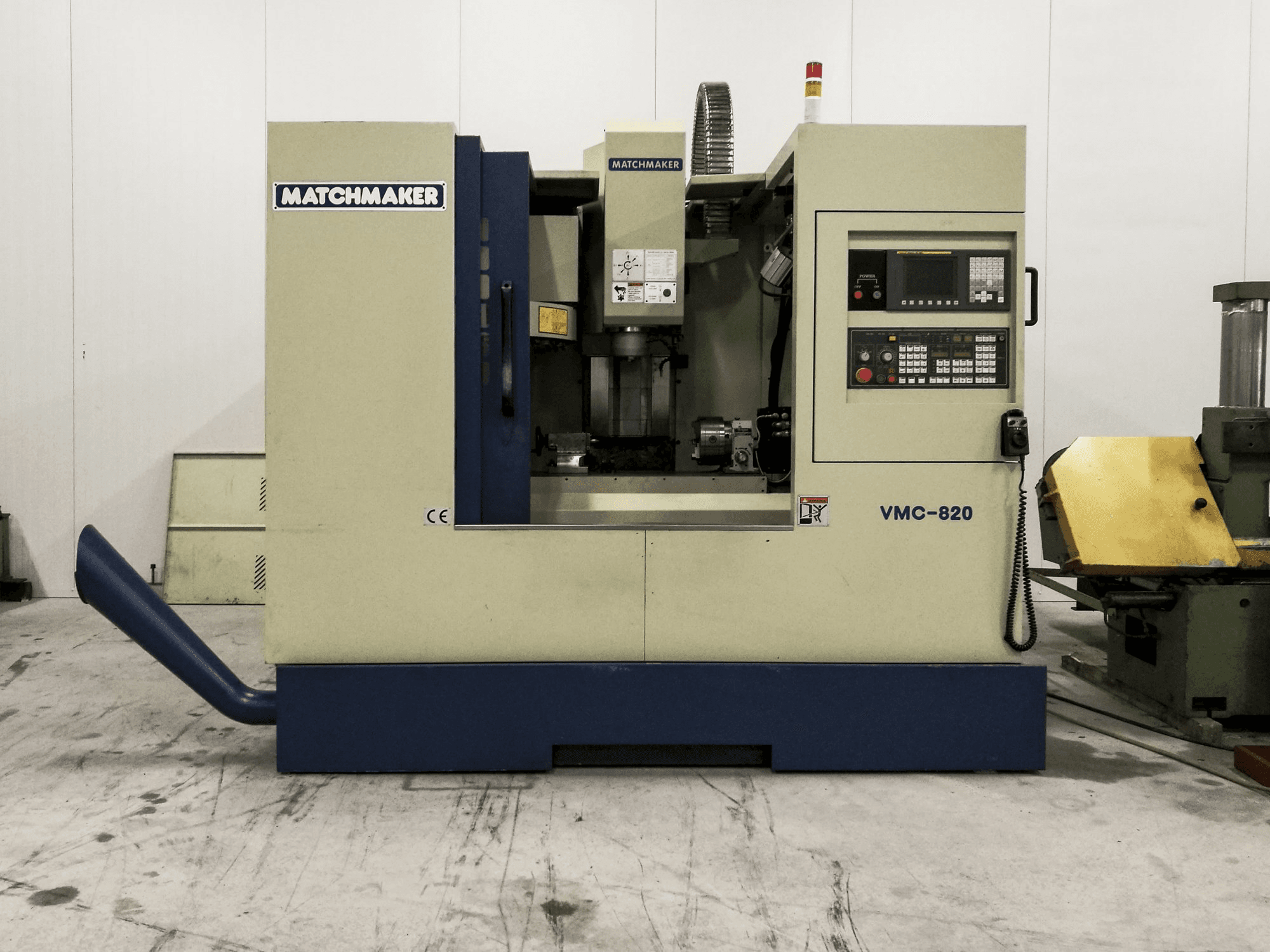 Frontansicht der Matchmaker VMC-800 Maschine