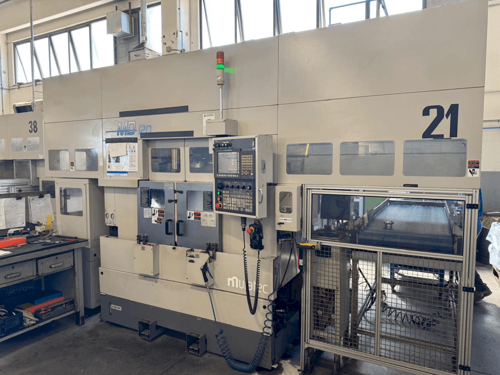 Frontansicht der MURATA Model MURATEC MD 120 Maschine