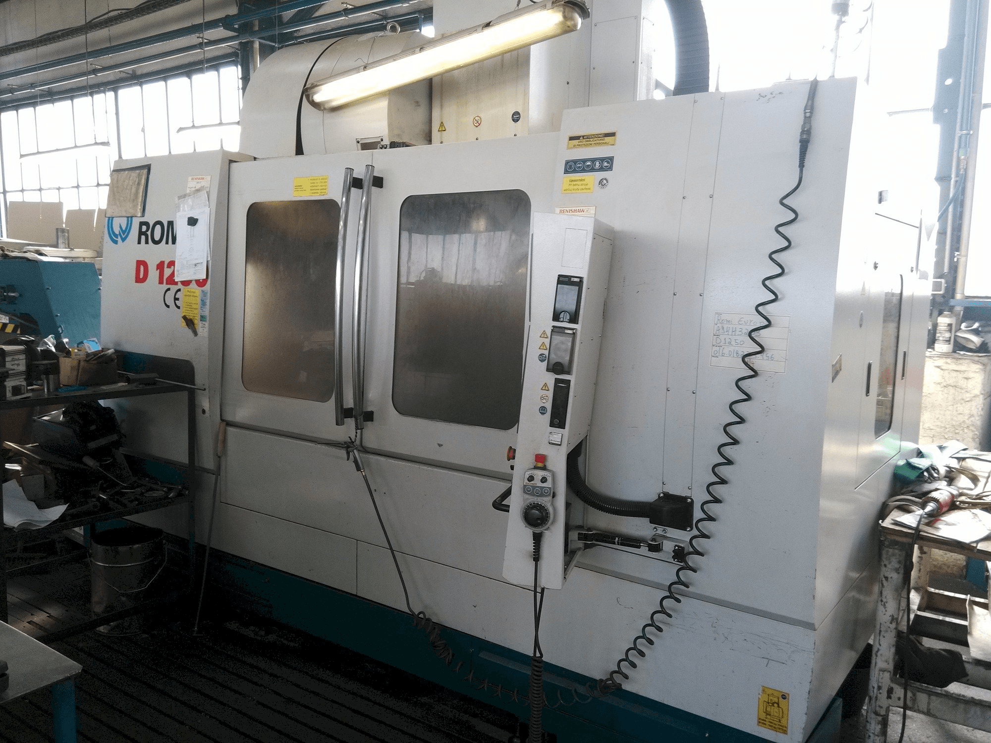 Front view of Romi D 1250 machine