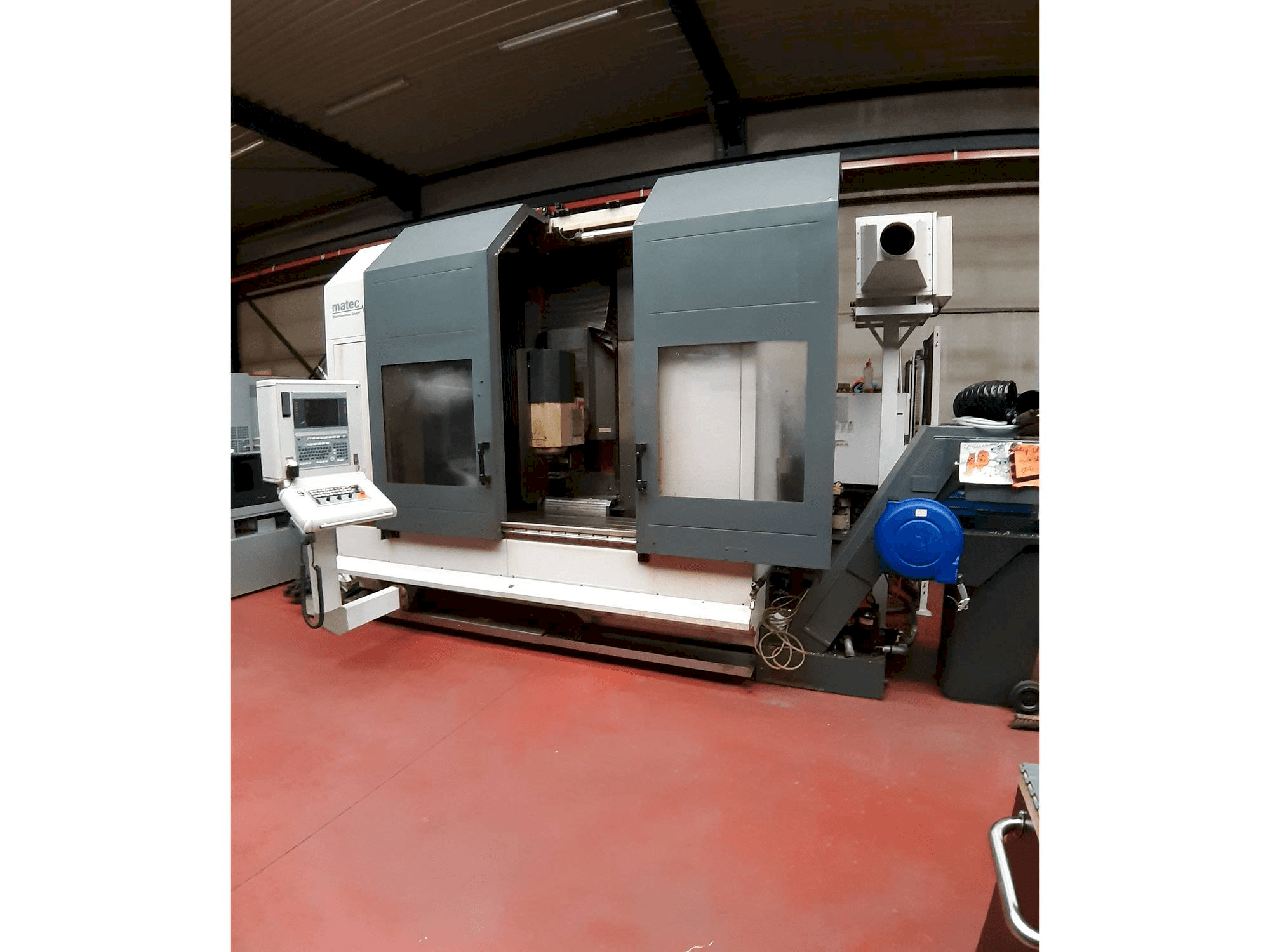 Front view of Matec 30 HV machine