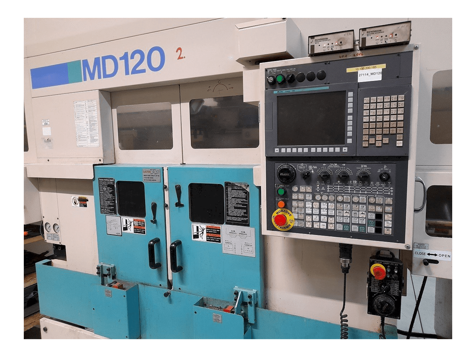 Frontansicht der Muratec MD120 + MS60 Maschine