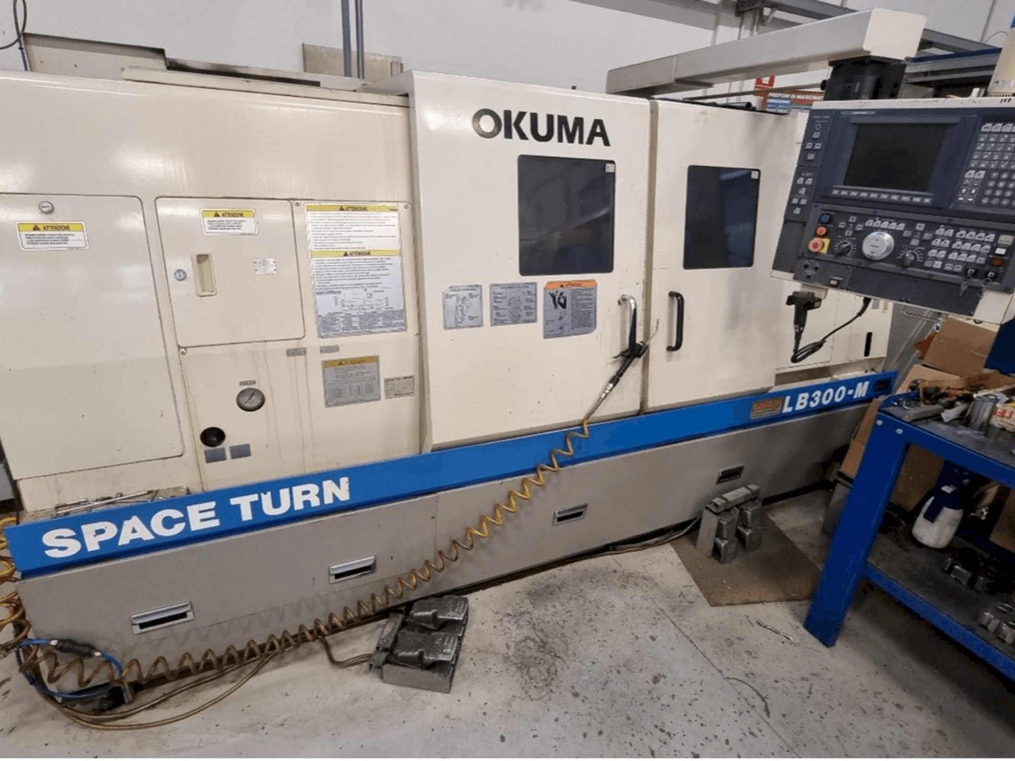 Front view of Okuma LB 300M machine