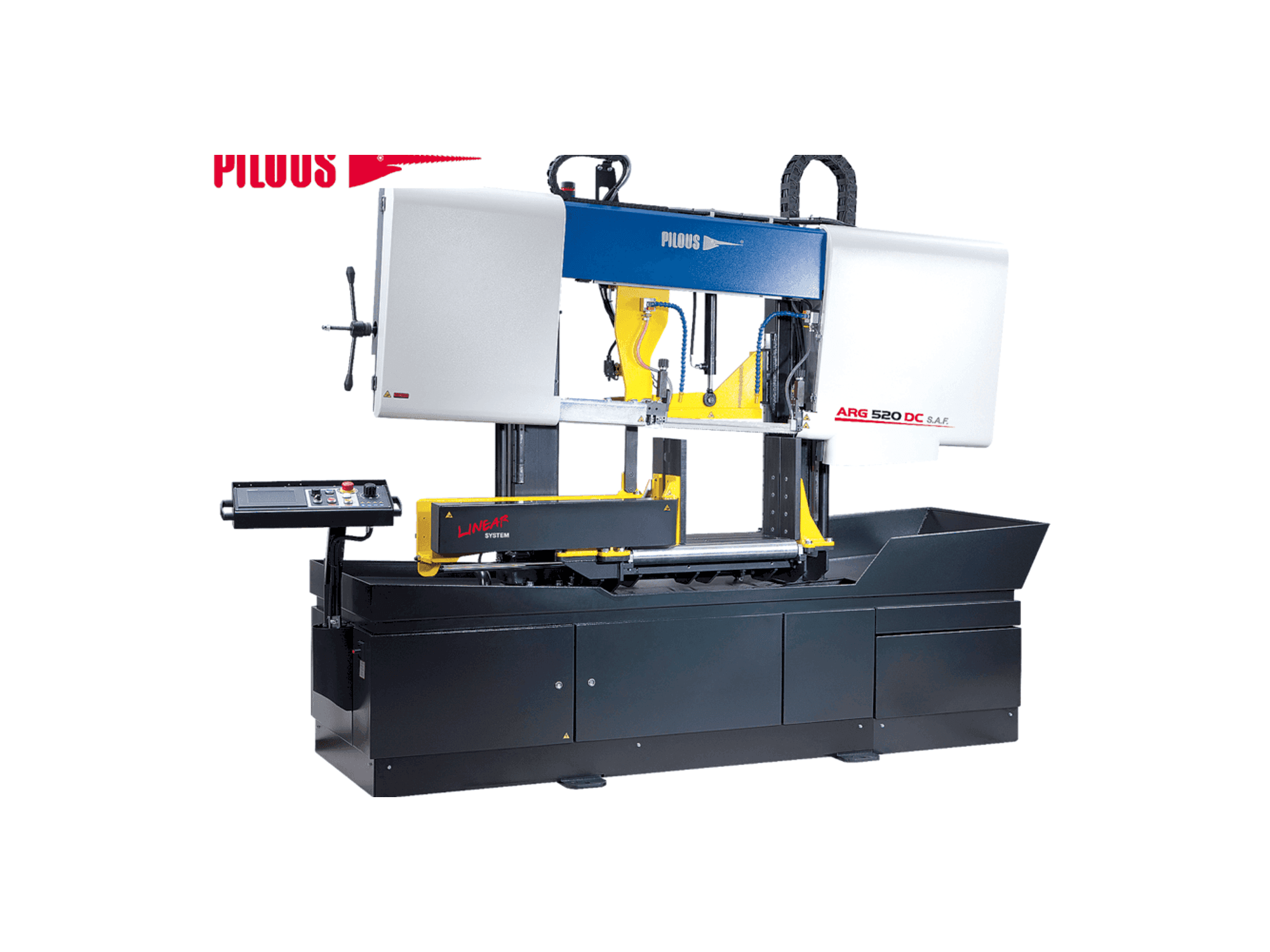 Frontansicht der Pilous ARG 520 DC Maschine