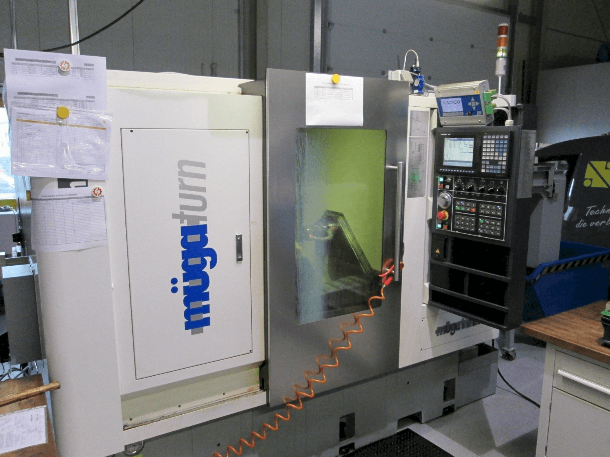 Frontansicht der Muga iTwin Maschine