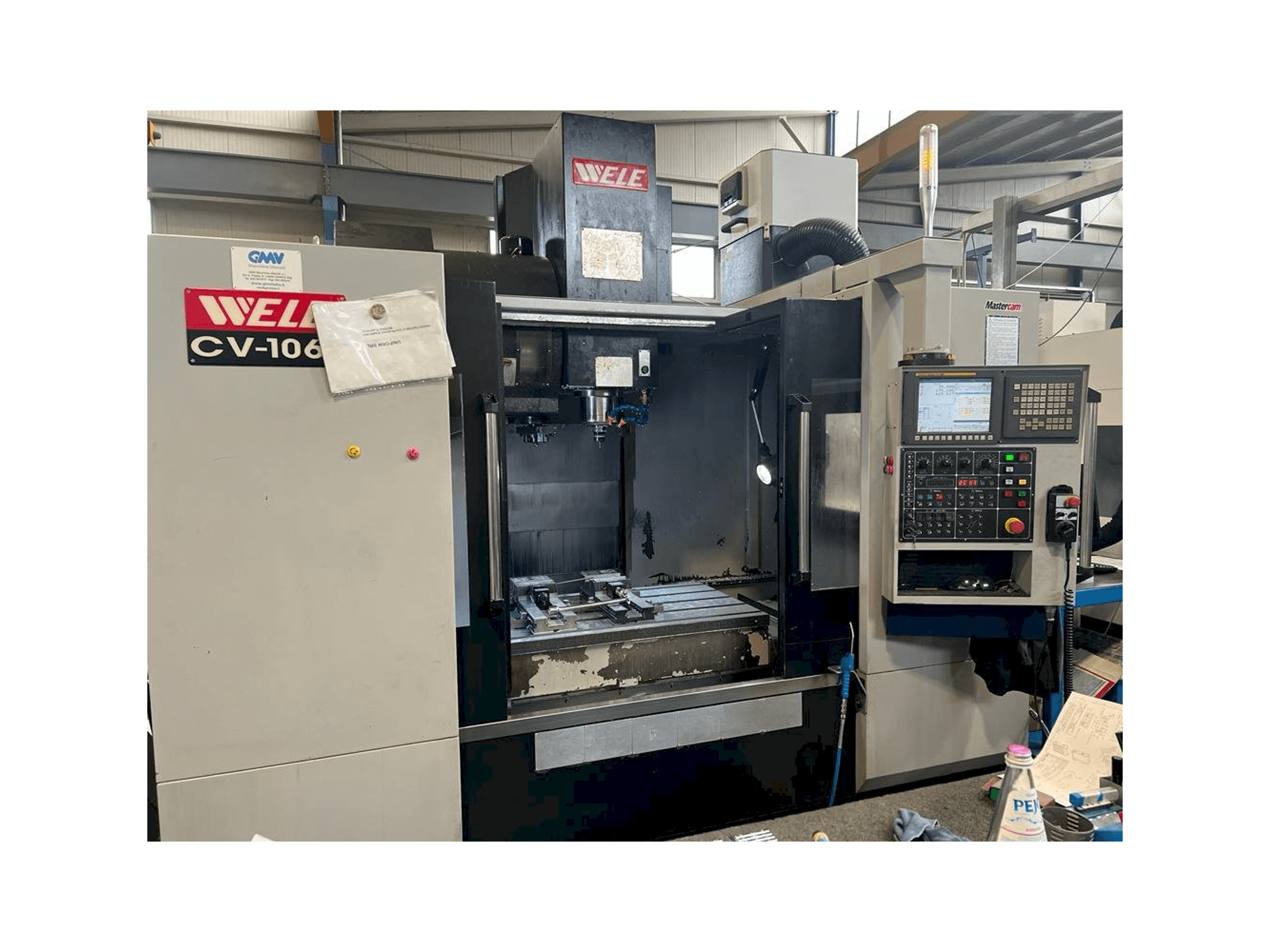 Front view of Wele CV 1060 machine