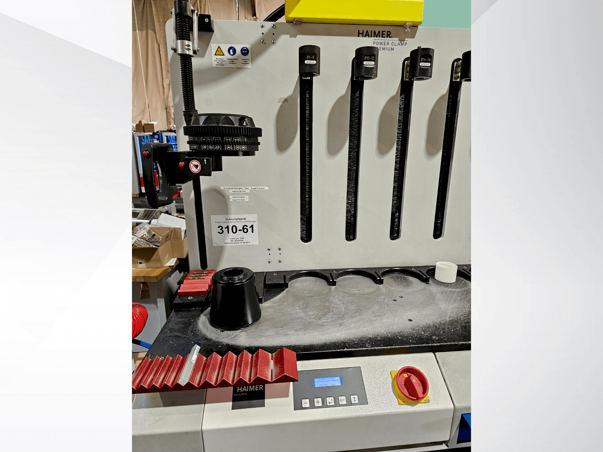 Frontansicht der HAIMER PC 2011 Premium Maschine