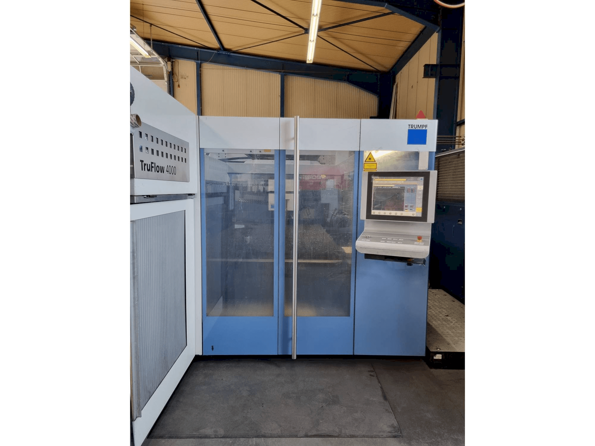 Front view of Trumpf TruLaser 3030 machine