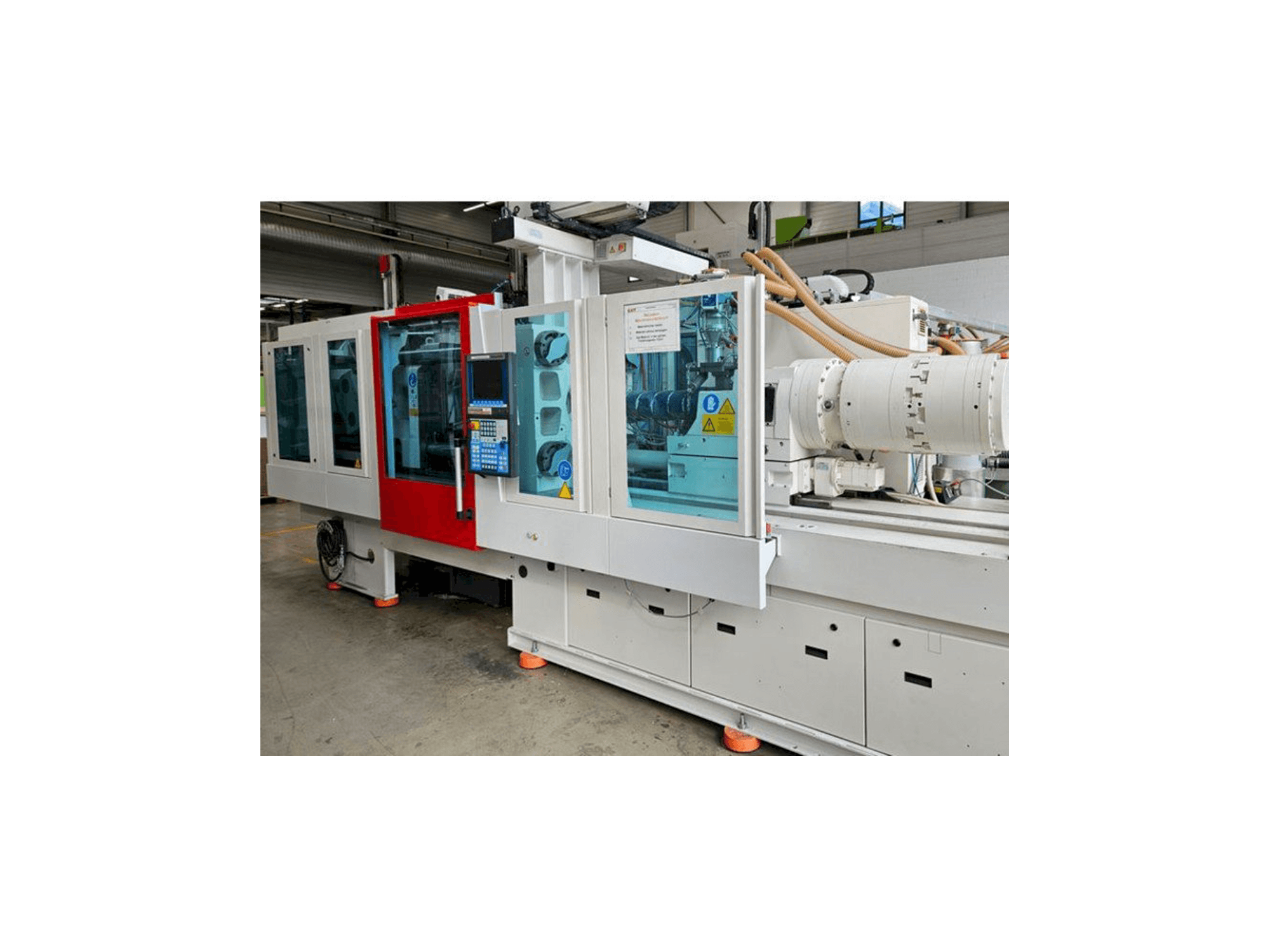 Frontansicht der Krauss Maffei EX 160 / 180 mit LRX 100 Maschine