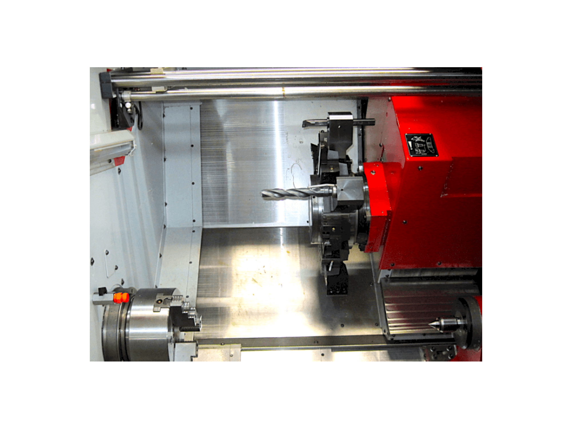 Front view of EMCO turn 365 tcmy machine