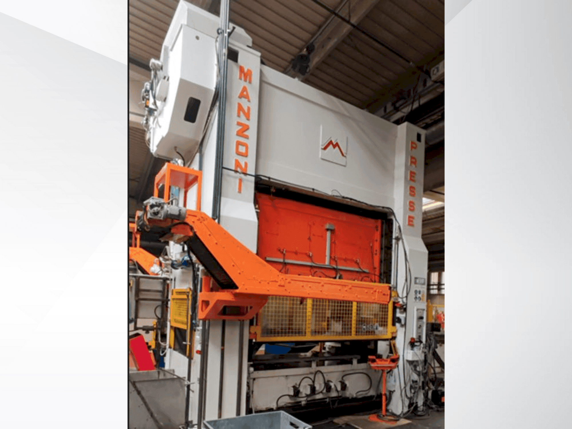 Frontansicht der RAVNE PRESSES Manzoni 315 Maschine