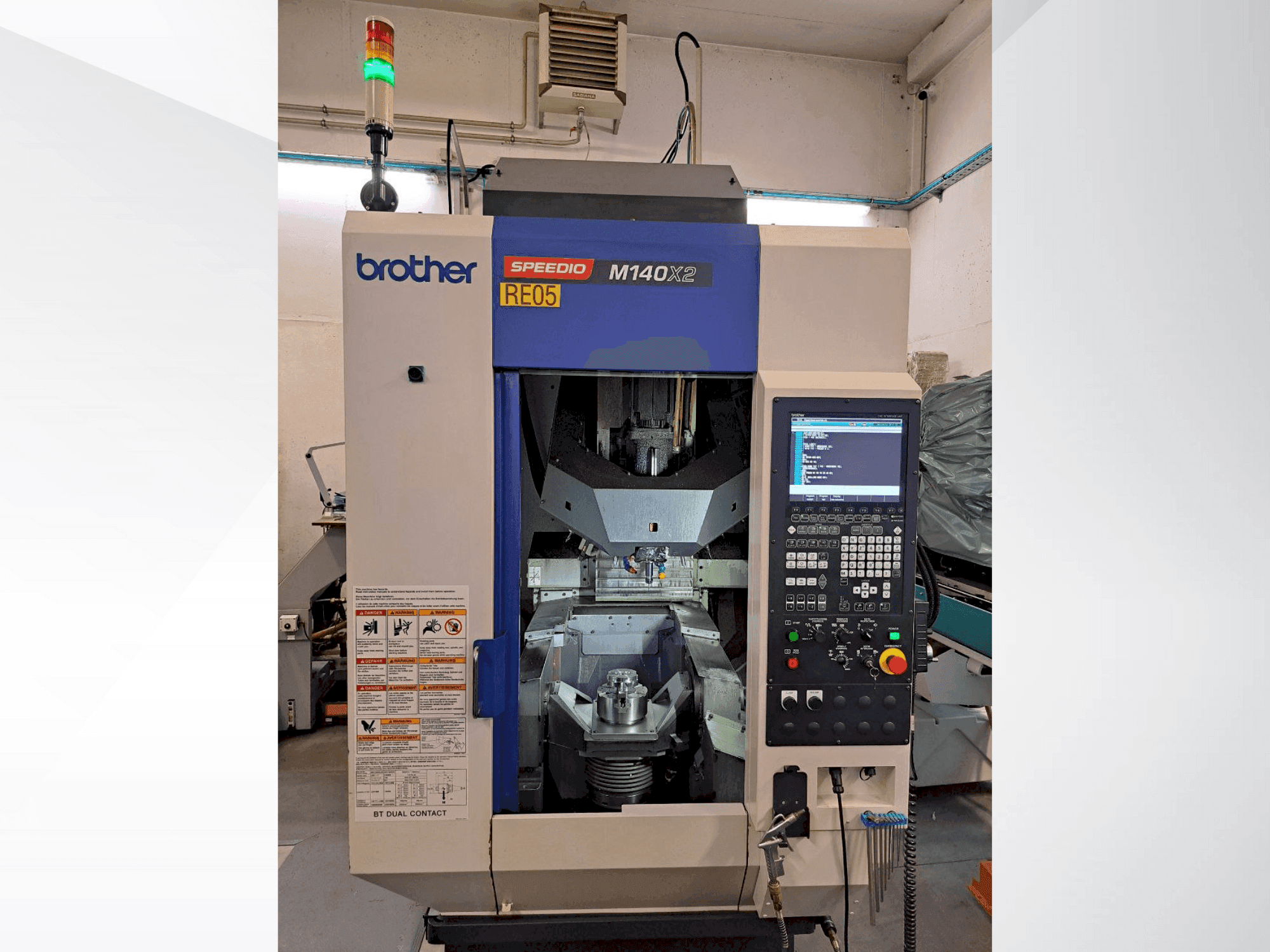 Front view of Brother SPEEDIO M140X2 machine