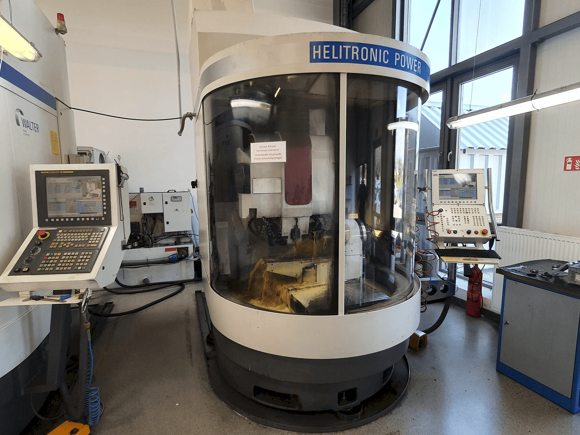 Front view of Walter Helitronic Power machine