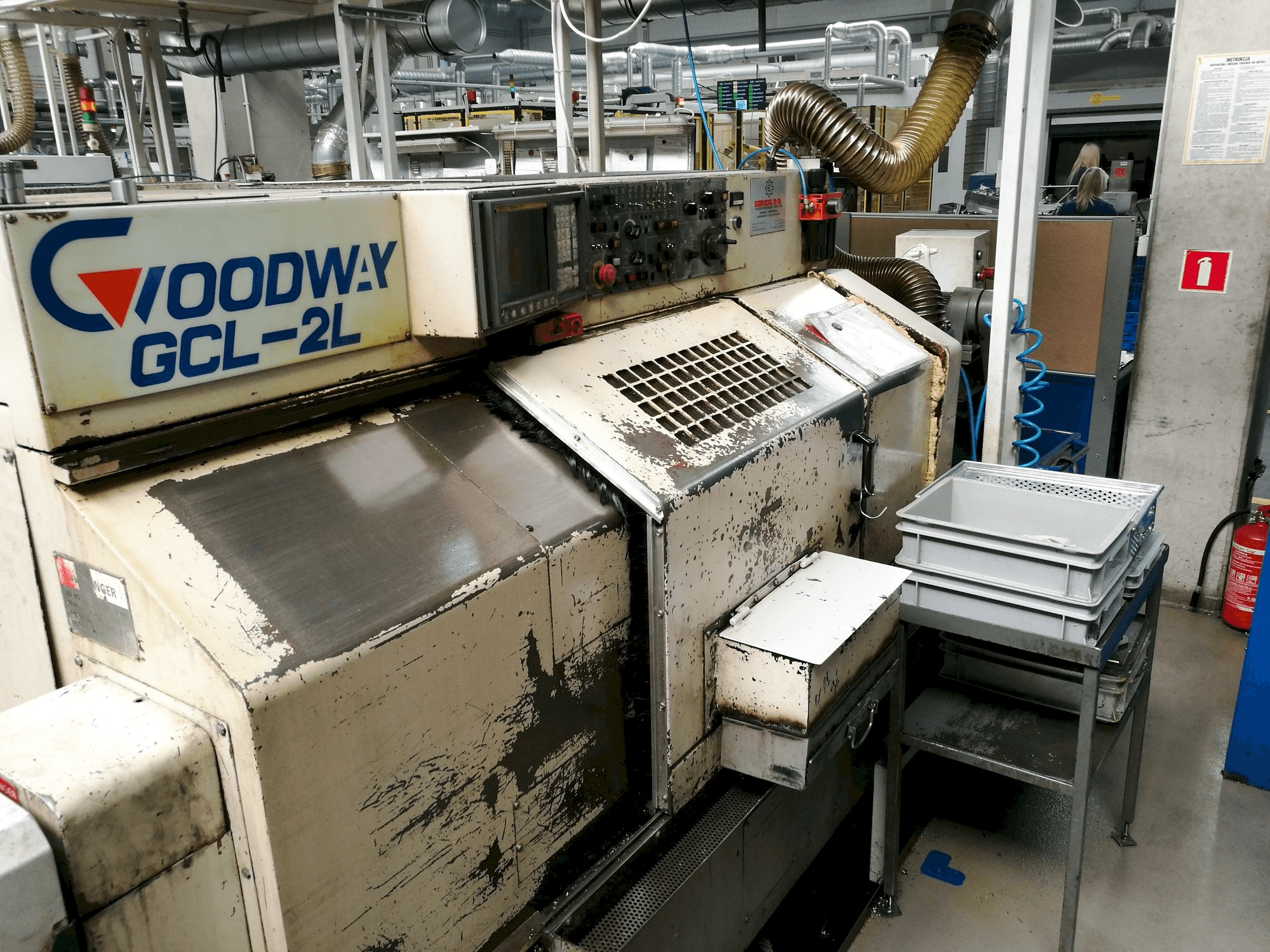 Frontansicht der Goodway GCL-2L Maschine