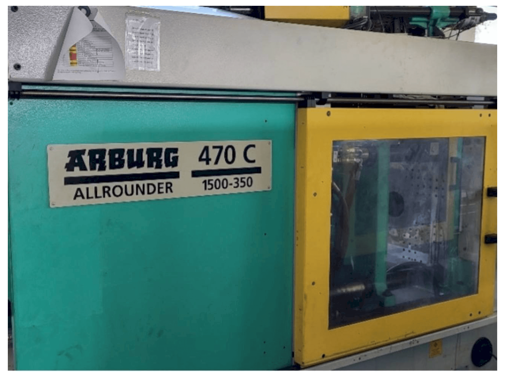 Frontansicht der Arburg Allrounder 470C 1500 - 350/150 Maschine
