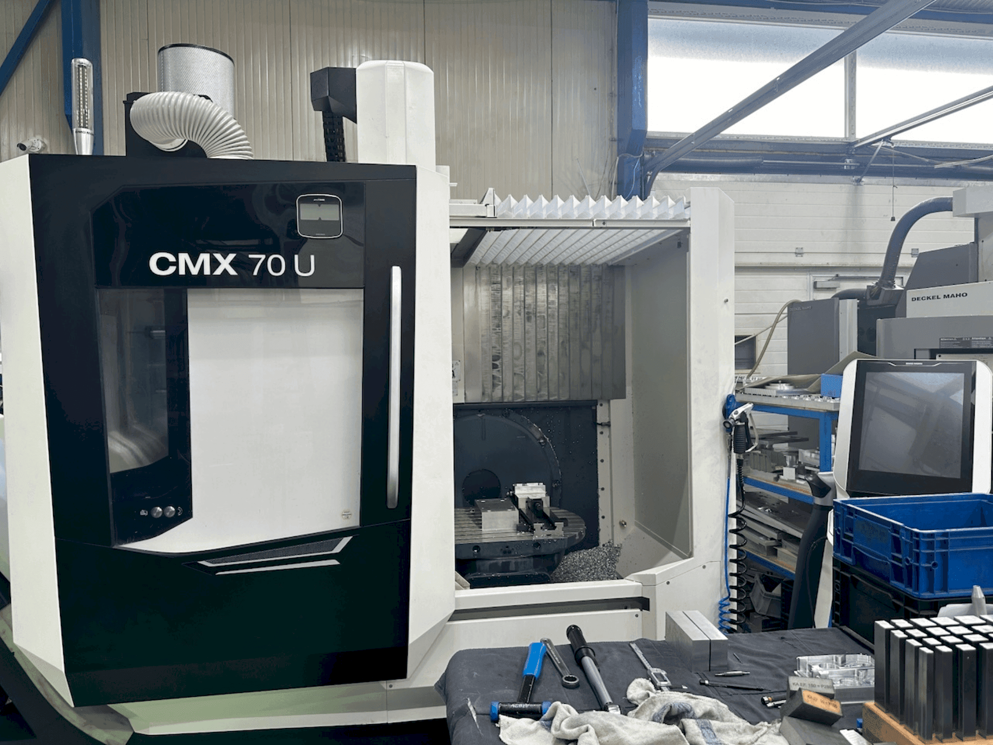 Front view of DMG MORI CMX 70 U machine