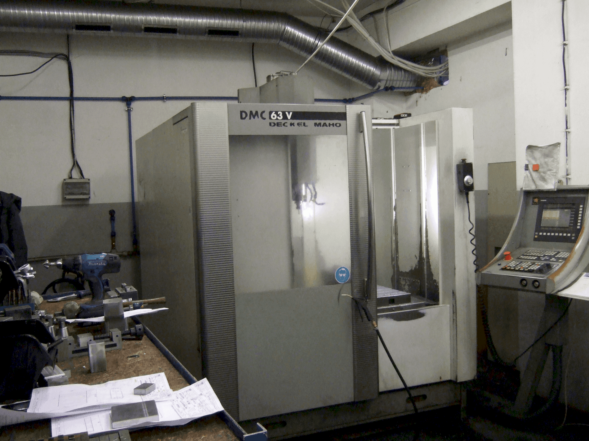 Front view of DECKEL MAHO DMC 63V machine